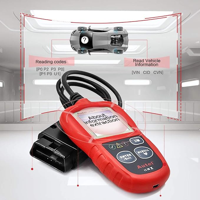 Autel Autolink AL319 Car OBD2 Scanner Code Reader Engine Fault Code Reader Scanner CAN Diagnostic Scan Tool for All OBD II Protocol Cars Since 1996