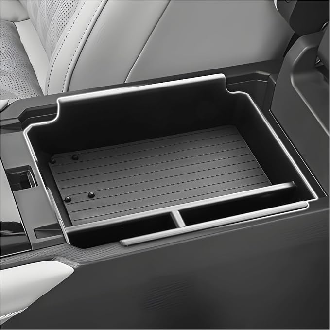 SXCY 3PCS for 2025 2026 Mitsubishi Outlander [Gas] Console Organizer+Cupholder+Charging Mat for 2025 2026 Mitsubishi Outlander Accessories 2026 Outlander Console Organizer Armrest Tray [Not for Sport]