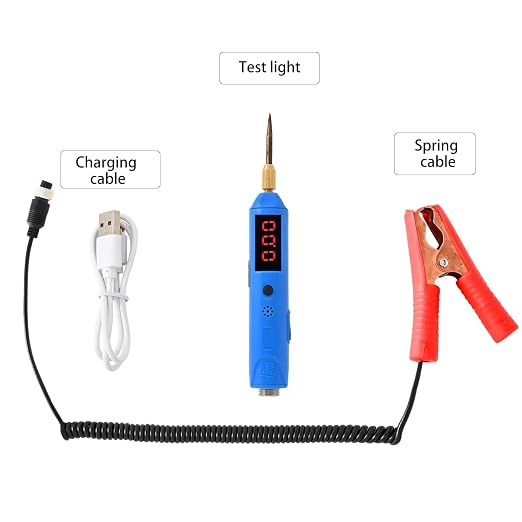 LZ880 0-80V Multifunctional Test Light Automotive, 12V Digital Tester Probe with Voltmeter, 12 Volt Auto Fuse Car Voltage Electrical LED Circuit Tester
