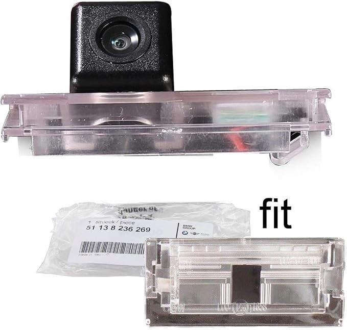 Waterproof Car Rear View Backup License Plate Light Camera Night Vision for BMW 3er E46 Coupe Touring Limo Compact Limousine Convertible 4D 5D 316i 318i 320d 323i 328i 330ci 325xi 1998-2005 Bj