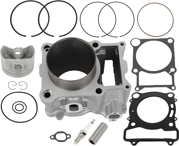 SCITOO Cylinder Piston Gasket Top End Rebuild Kit for Yamaha for Grizzly 400 YFM400FG 4x4 2007 2008, for Yamaha for Kodiak 400 YFM400FAH 4x4 Realtree Xtra 2000 2001 2002 84.5mm 401cc 5GH-11310-00-00