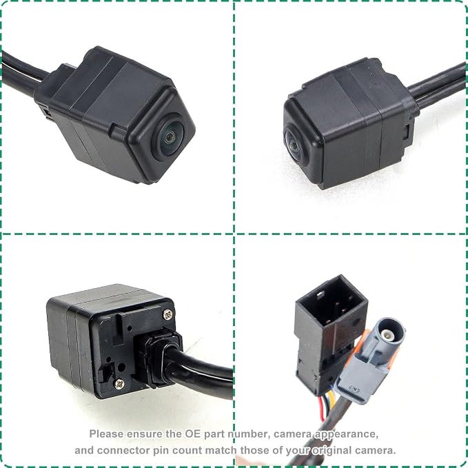 4M0980556A Rear View Camera Replacement for Macan 2015-2020, VW Touareg, Audi Q7 A4 A6 A5 A7 A8, Porsche Panamera 971, OE Backup Cam Replaces 4M0 980 556 A, 5Q0980556B, 5Q0 980 556 B by GreenYi