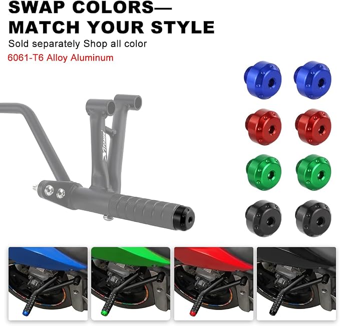 Xitomer Subcage Compatible with VFR800 / ABS, VFR800 VTEC/ABS, VFR800 Interceptor/ABS, 2002-2013 Rear Footrests Subcage, Passenger Peg Guard, Peg Support Stunt Step Plate Stunt Protection