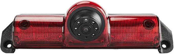 HD 170° Auto Car Trailer Transporter Caravan Van Brake Light Roof Rear View Reversing Backup Parking Aids Camera with Angle Adjustable Compatible with Chevrolet Express GMC GM Chevy Savana Cargo Van