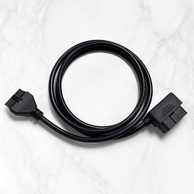 OBD2 16 Pin to 10 Pin Diagnoatic Cable Adapter,Compliant ECM w/DOT,Compatible with PT30 ELD Logbook for Freightliner, Ken Worth, Peterbilt,Westernstar Trucks,Work with ELD Devices for Truckers