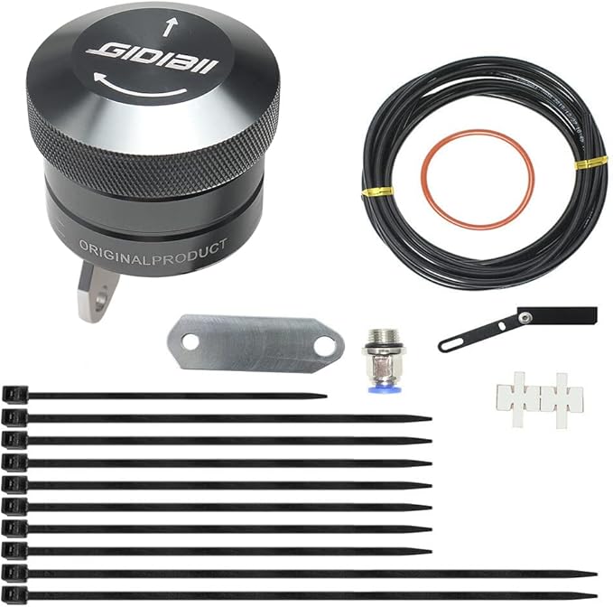 Universal Motorcycle Chain Oiler Lubricator Oiler Auto Hand Control Motorbike Oil Cup Part (Gray)