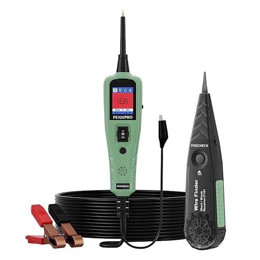 PS100Pro Power Circuit Probe Tester with Wire Tracker, 9-30V Automotive Circuit Tester, Car Electrical Diagnostic Tool for Mechanics DIY Enthusiasts