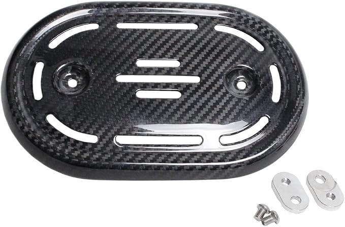 POWER JAMES Black 100% Carbon Fiber Air Filter Trim Cover for Harley Davidson 18-23 FLFBS/FLHCS/FXFBS/FXBR, CVO Touring 114 Models 29400267
