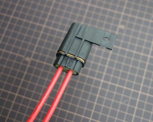 10-pin Power Speaker RCA Harness Plug Compatible with Kicker Hideaway (HS8) 11HS8 46HS10 BassStation PT8 PT10 PH12 PHD12 PT250 Fuse 12AWG Power and Ground Wire