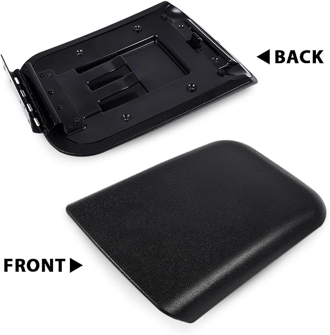 ANDPLAY Center Console Armrest Lid w/Latch Black Replacement Compatible with 2005 2006 2007 2008 2009 Ford Mustang 5R3Z-6306024-AAC, 5R3Z6306024AAC