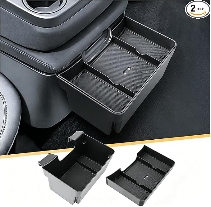 LFOTPP 2-in-1 Hanging Organizer Box for 2019-2026 Chevy Silverado & GMC Sierra 1500|2020-2026 Chevy Silverado &Sierra 2500HD 3500HD Center Console Organizer Accessories(Split-Bench Folding Seat Only)
