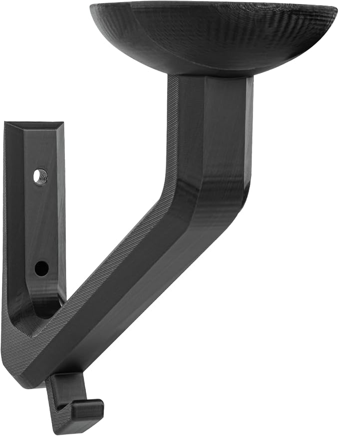 Fire for Helmet Wall Mount Display - Unique Floating Display for Helmets, Jackets, and Masks - Matte Black