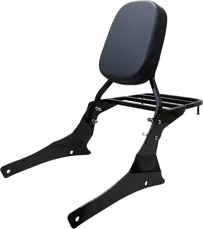 YHMOTO Black Passenger Backrest Sissy Bar with Luggage Rack for Suzuki Volusia VL800 2001-2011 Boulevard C50 2005-2011 Boulevard M50 2005-2008