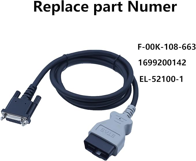 OBD2 Main Test Cable for GM MDI 2 / MDI II Diagnostic Tool – Replaces F-00K-108-663 1699200142 EL-52100-1– DLC Cable Compatible with GM Scanner
