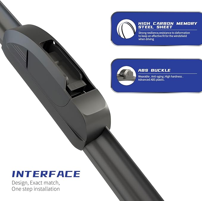 OEM QUALITY 24" + 24" Premium All-Seasons Stable And Quiet Windshield Wiper Blades(Set of 2)