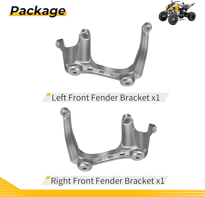 M MATI Front Left & Right Fender Brackets for Yamaha Raptor 350 YFM350 2004-2013 5YT-21514-00-00 5YT-21513-00-00
