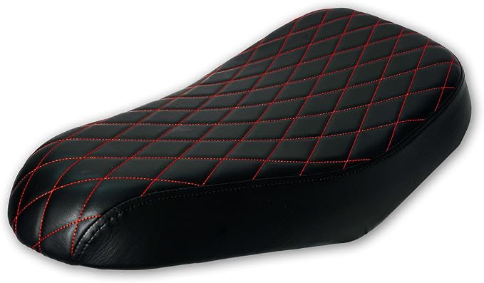 JMCHstore Red Diamond Stitch Retro Mini bike Seat for Coleman B200R B200C B200V RB200 Realtree RT200 MEGA moto B212 MAX Cushion Replacement parts