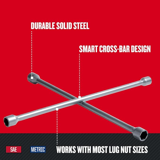 CRAFTSMAN Fixed Cross Bar, Automotive (CMMT98281L), Red (Pack of 2)