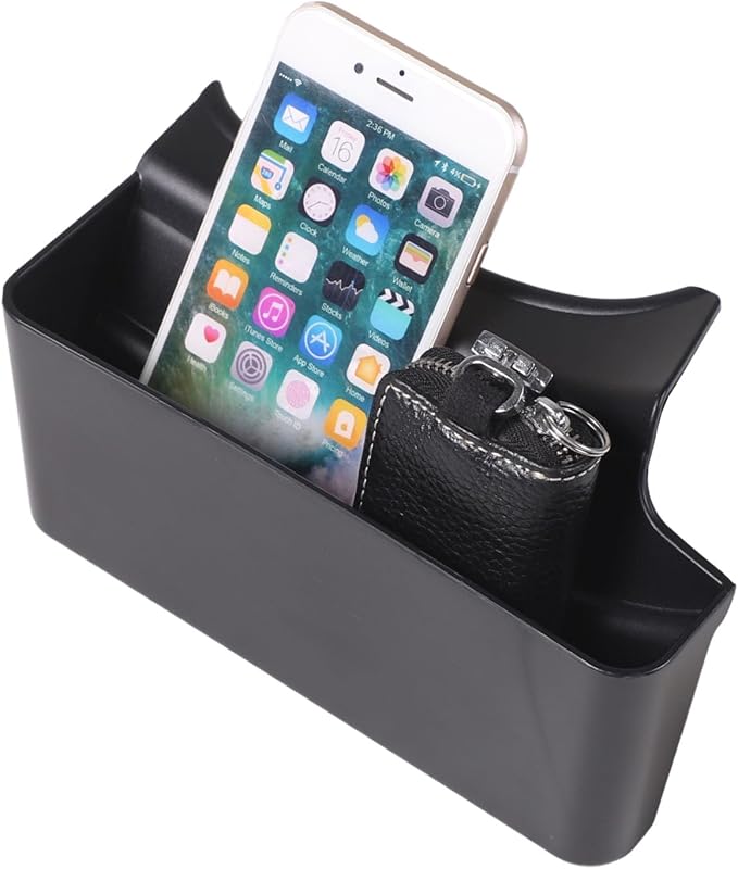 Car Center Console Side Hanging Storage Box Compatible with Chevy Corvette C6 2008-2013, Gear Shift Console Side Tray Organizer Interior Storage Accessories