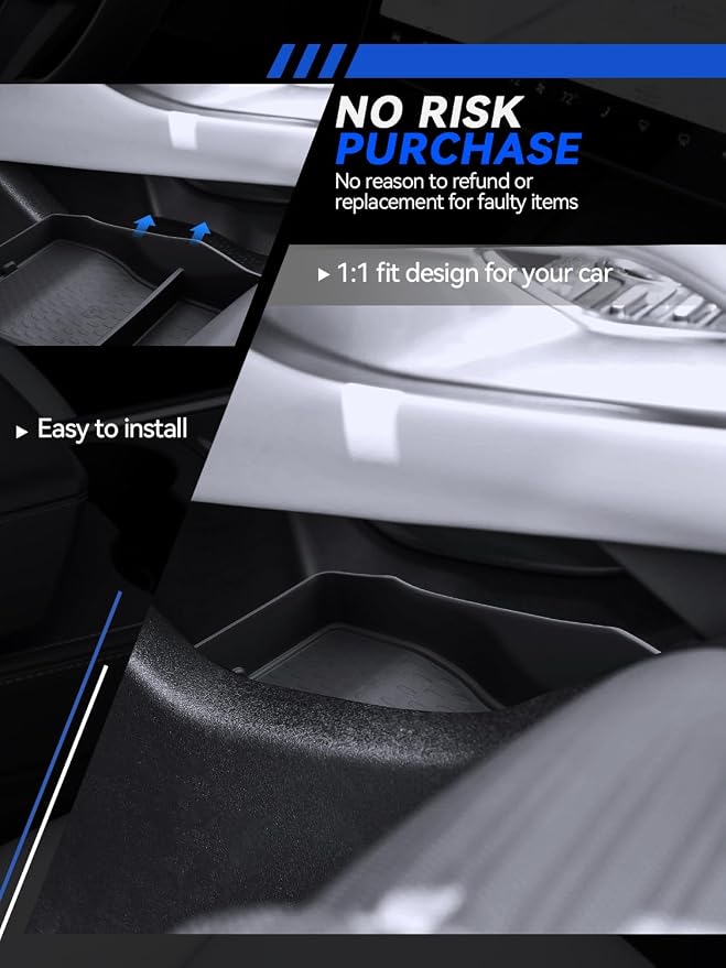 for Nautilus Center Console Organizer 2024-2026 Lincoln Nautilus(Premiere/Reserve/Black Label) Accessories 2 Pcs Armrest Box Storage Tray + TPE Lower Center Console Organizer Tray