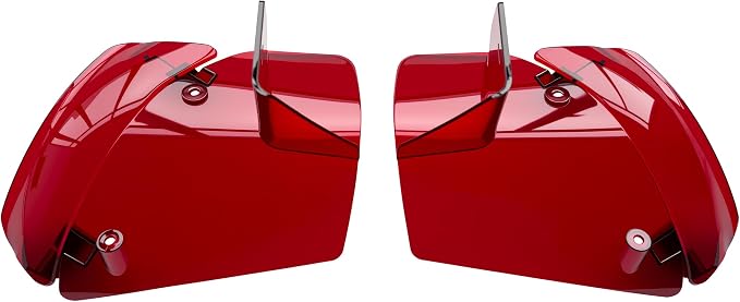 Side Wings Wind Air Deflector Fairing Fit for Harley 2024-2026 CVO Road Glide ST FLTRXSTSE 2024-2026 Road Glide FLTRX 2023-2025 CVO Road Glide FLTRXSE (Red)