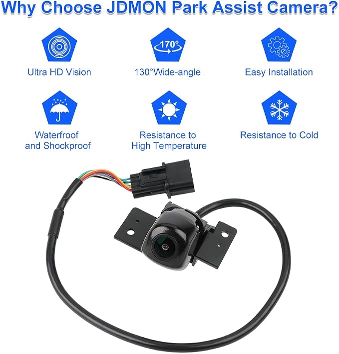 JDMON Backup Camera Replacement for Hyundai Tucson 2016 2017 2018 2019 2020 Reverse Rear Park Assist Camera Replacement for 95760-D3000 95760D3000 95760-D3001 95760D3001 95760D3101 95760-D3101