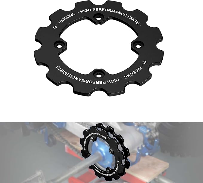 NICECNC Black ATV Chain Guard Compatible with Yamaha Raptor 700R YFM700R 2012-2026, Raptor 700 YFM700 2013-2026, Raptor 700 YFM700 2006-2011, Accessories