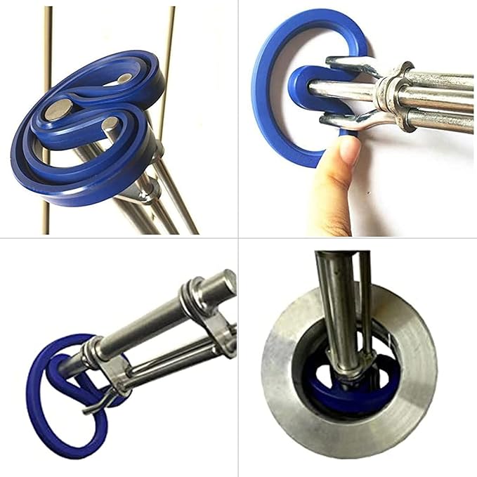 5 Pcs Hydraulic Seal Installation Tool Kit & Pick And Hook Tool Set,Hydraulic Cylinder Repair Tools U-Cup Rod Seal Installation,Hooks Puller Remover