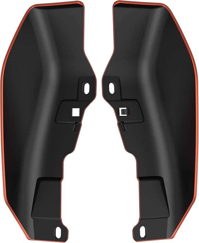 Color - Matched Mid Frame Air Deflectors Heat Shield, Perfectly Fit for Harley Touring Models 2009-2026 Orange Lava