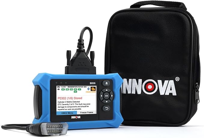 Innova SD35 OBD2 Scanner Tablet Bundle with Soft Pouch