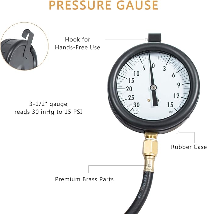 Yoursme TU-32-6 6.6L for GM Diesel Fuel Pressure System Test Kit