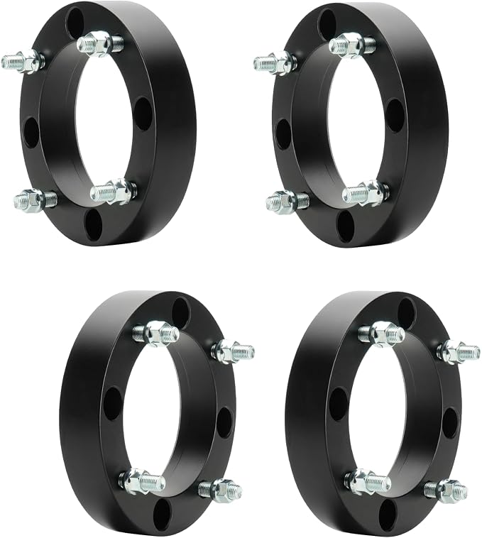 ILONPA 4x156 ATV Wheel Spacers w/131mm Bore for2013-2017 Polaris Ranger XP 900 EPS, 2015-2017 RZR 900 EPS Trail, 2014-2017 RZR XP 1000 EPS, 12x1.5 Studs 1.5 inch (38.1mm) Wheel Adapters, Set of 4