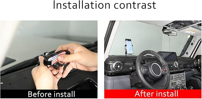 Car Central Control Multi-Function Phone Bracket Compatible with Ineos Grenadier 2020-2026 Dash Panel Cell Phone Holder Insert Accessories (Type C, Style B)