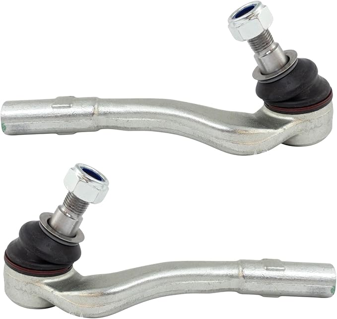 TRQ Outer Driver and Passenger Side Tie Rod Set 2 Piece Compatible with 08-11 Mercedes-Benz C300 Sport Luxury 08-11 C350 08-15 C63 AMG 10-14 E350 Base 11-13 E350 Bluetec 12-14 E550 Base 12-15 C250