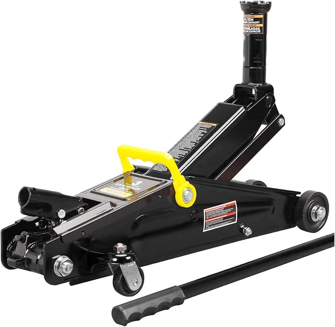 Torin AT83006B Hydraulic Trolley Service/Floor Jack with Extra Saddle (Fits: SUVs and Extended Height Trucks): 3 Ton (6,000 lb) Capacity, Black