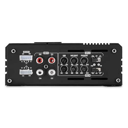 CT Sounds CT-80.4D Full-Range Class D 4 Channel Car Audio Amplifier, 480 Watts RMS