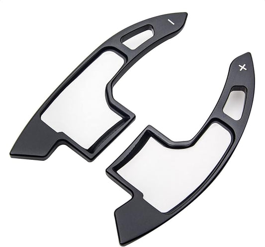 Steering Wheel Accessories Shift Paddle Shifter Extension Aluminum Alloy Trim Cover compatible with FORD MUSTANG 2015 2016 2017 2018 2019 2020 2021 Car Accessories Black