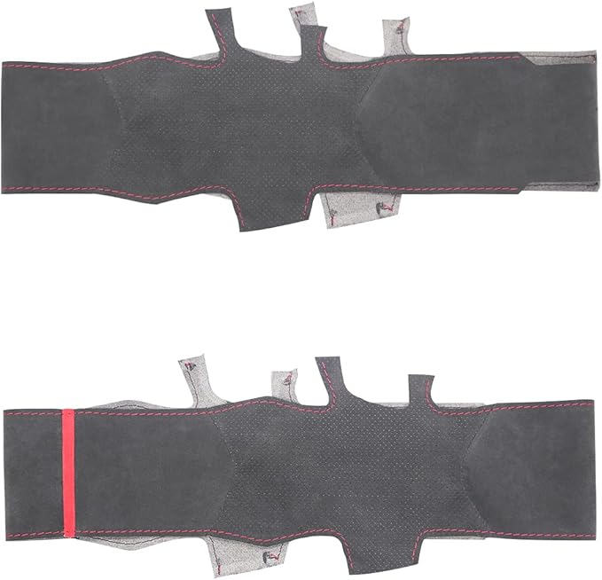 MEWANT Steering Wheel Cover for Subaru WRX 2015-2021 / WRX STI 2015-2021, Alcantara, Dark Gray