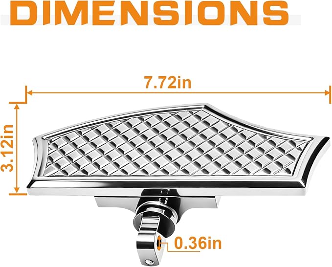 Passenger Floorboards, Rear Foot Pegs Footboards Footrests for Harley Touring Road king, Road glide, Electra glide, Street glide/Softail, Fat Boy, Bad Boy, Street Bob, Breakout, Heritage, Low Rider ST