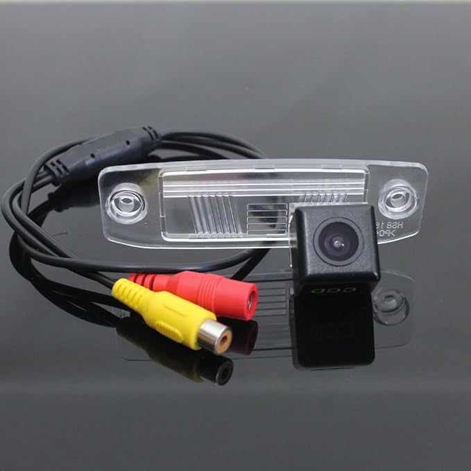Waterproof Car Rear View Backup License Plate Light Camera 170 Degree Viewing Angle Night Vision, Replacement for Hyundai Sonata KIA Cerato/Forte K3/Sirento E/Sorento MX/Chrysler Sebring 300C