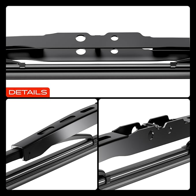 A-Premium 26"+18"+16" Windshield Wiper Blades Compatible with Hyundai Entourage 2007-2009 - Front Rear Wipers Blade Set for Hook/Pin Arm Connector, with Wear Indicator & Towel (Pack of 3)