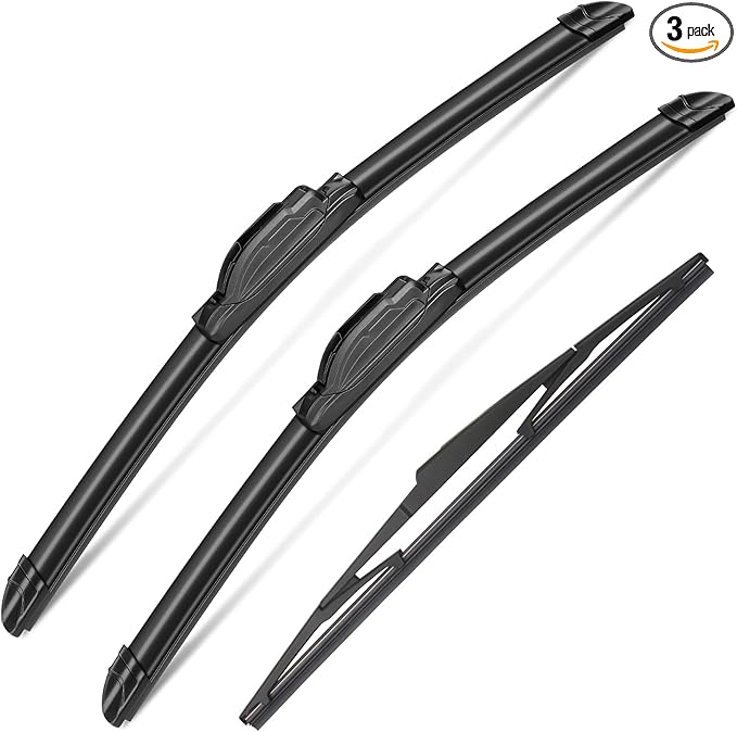3Pcs Windshield Wipers Blades for Nissan Versa Hatchback 2007 2008 2009 2010 2011 2012, Automotive Replacement Windshield Wiper Blades for My Car- 26"/14"/14D" (Pack of 3) J- HOOK
