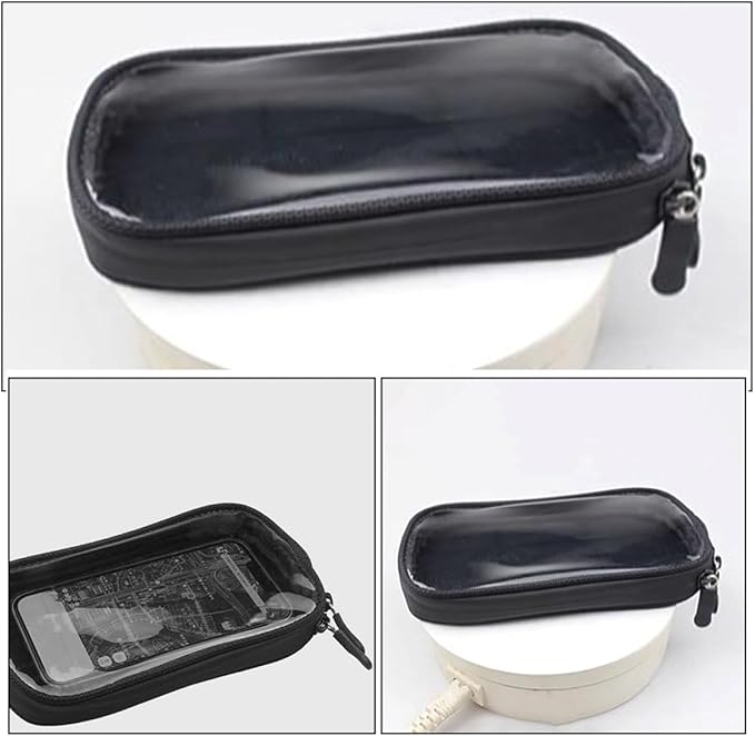 ABOOFAN Magnetic Motorcycle Tank Bag with Touchscreen Pocket, Small Waterproof Motorbike Gas Tank Bag for Navigation and Outdoor Riding Accessories