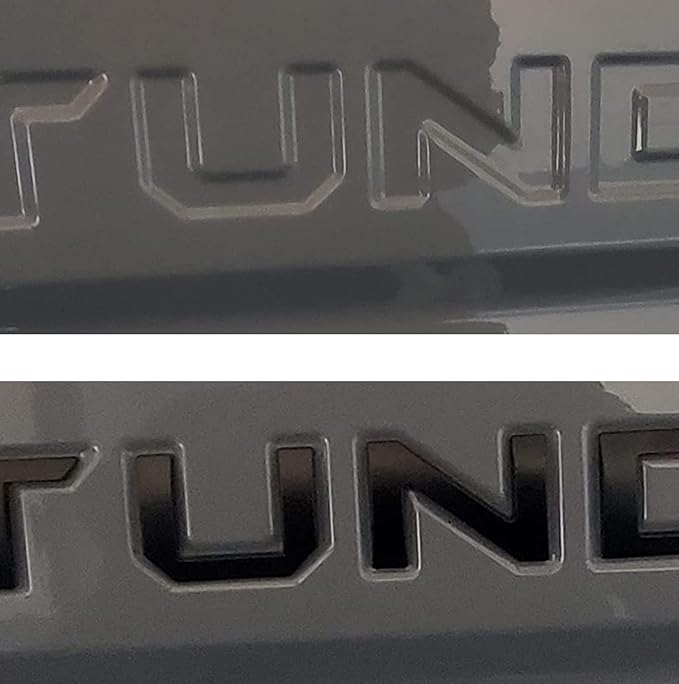 Pukonger Tailgate Insert Letters Compatible with Tundra 2014 2015 2016 2017 2018 2019 2020 2021 3D Emblems with Strong Adhesive Matte Black