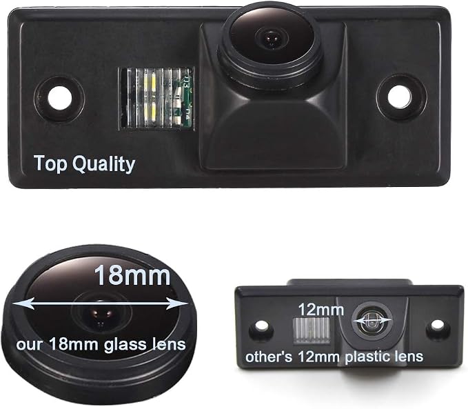 1280 * 720 Pixels car Rear View Backup Camera Parking Replacement for VW Golf Variant MK4 MK5 Touran Santana Tiguan Touareg Polo Jetta Passat Sharan Bora Skoda Scirocco Fabia Porsche Cayenne Golf IV4