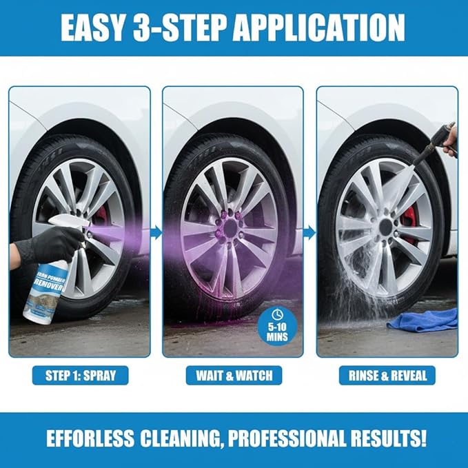 2026 New Multi-functional Quick-acting Rust Removal Spray, Fast-acting Spray to Remove Iron, Portable Car Rust Removal for Metal, Tools, Cars, Chains (Trial 30cml)