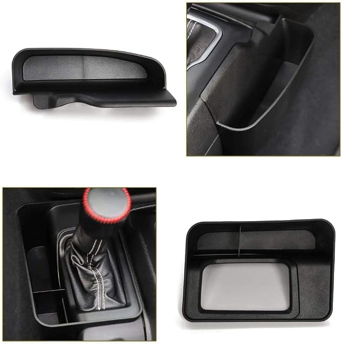 CheroCar Dash Multi-Mount Phone Holder Stoage Tray Cellphone System Kit & Gear Shift Storage Box for or 2018-2022 Jeep Wrangler JL, fits for 2020-2022 Jeep Gladiator JT
