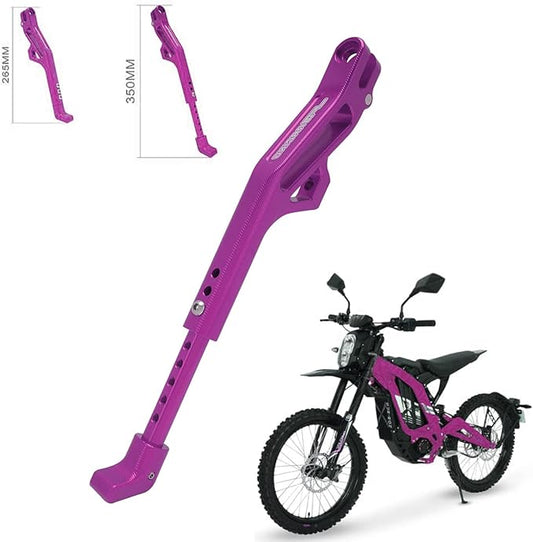 JFG RACING Sur Ron Kickstand,Motorcycle Kick Stand Side Aluminum Alloy CNC Adjustable for Surron Light Bee S/X Segway X160/X260 Talaria Sting Purple
