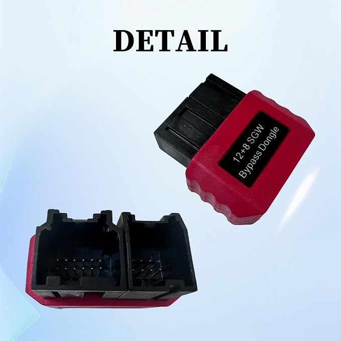 SGW Bypass Dongle 8Pin+12Pin,12 8pin Connector for FCA Security Gateway Module(SGM) Adapter,Compatible for Chrysler for JEEP for Dodge for Fiat/RAM for Alfa Romeo for Maserati for Lancia 2018+Vehicles