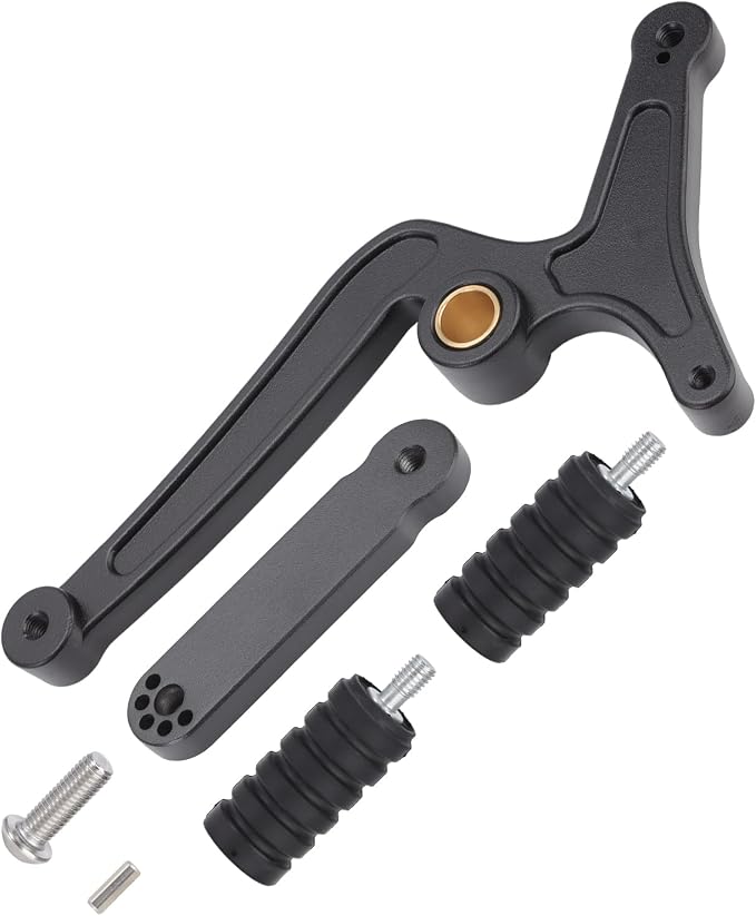Motorcycle Heel Toe Gear Shift Lever for Indian Scout and Scout Sixty 2015-2024, CNC Aluminum Gear Shifter Lever Pedal, Shift Peg, Black (Black A)